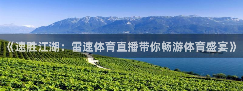 《速胜江湖：雷速体育直播带你畅游体育盛宴》